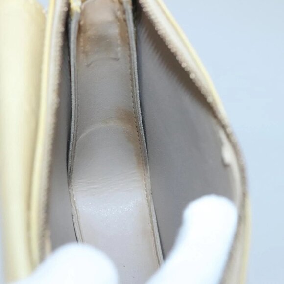 LOUIS VUITTON Monogram Vernis Motto Accessory Pouch Beige M91136 LV Auth ep9462 - Picture 13 of 16